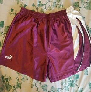 Maroon Vintage Puma Athletic Shorts